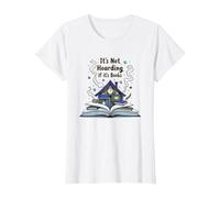 Non è accaparrarsi se Si Tratta di Libri - Il Sogno di Bookworm Maglietta, Donna, Bianco, M