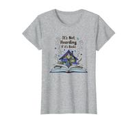 Non è accaparrarsi se Si Tratta di Libri - Il Sogno di Bookworm Maglietta, Donna, Grigio Melange, L