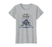 Non è accaparrarsi se Si Tratta di Libri - Il Sogno di Bookworm Maglietta, Donna, Grigio Melange, S