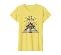 Non è accaparrarsi se Si Tratta di Libri - Il Sogno di Bookworm Maglietta, Donna, Limone, XXL