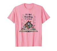Non è accaparrarsi se Si Tratta di Libri - Il Sogno di Bookworm Maglietta, Uomo, Rosa, L