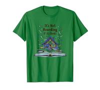 Non è accaparrarsi se Si Tratta di Libri - Il Sogno di Bookworm Maglietta, Uomo, Verde Mela, 3XL