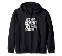 Non è Cemento È Concrete Funny Builder Felpa con Cappuccio