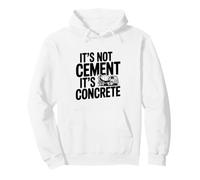 Non è Cemento È Concrete Funny Builder Felpa con Cappuccio
