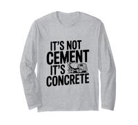 Non è Cemento È Concrete Funny Builder Maglia a Manica