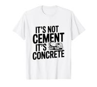 Non è Cemento È Concrete Funny Builder Maglietta con Stampa Grafica Economica