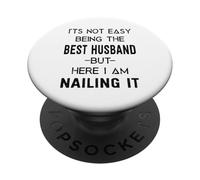 Non è facile essere il miglior marito mai divertente PopSockets PopGrip Adesivo