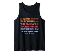 Non è Facile Essere Il Supporto Tecnico della Famiglia - Retro Canotta