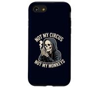 Non è il mio circo, non sono le mie scimmie, divertente scheletro, umorismo oscuro Custodia per iPhone SE (2020) / 7/8
