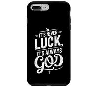 Non è mai fortuna È sempre Dio Dove Funny Christian Custodia per iPhone 7 Plus/8 Plus