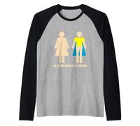 Non è mai Stato Un Vestito attivista per i Diritti Umani Maglia con Maniche Raglan