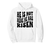 Non è Qui, è risorto Cristiano Happy Resurrection Felpa con Cappuccio