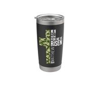 Non è qui perché è risorto Christian Easter Camo Cross Bicchiere termico in acciaio inox doppia parete