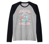 Non è Solo Mio Nipote, è Il Giocatore di Football Preferito Maglia con Maniche Raglan