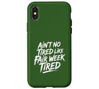 Non è stanco come la bella settimana stanca Farm Life rurale Custodia per iPhone X/XS