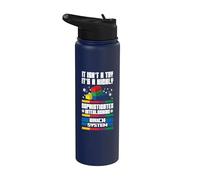 Non è un giocattolo, è un sistema di mattoncini ad incastro Funny Chrismas Stainless Steel Insulated Water Bottle