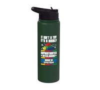 Non è un giocattolo, è un sistema di mattoncini ad incastro Funny Chrismas Stainless Steel Insulated Water Bottle