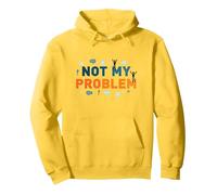 Non è Un Mio Problema: atteggiamento spensierato per alleviare Lo Stress Felpa con Cappuccio, Unisex per Adulti, Limone, XL