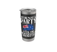 Non è un partito fino a quando l'australiano non si presenta australiano Bicchiere termico in acciaio inox doppia parete