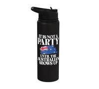 Non è un partito fino a quando l'australiano non si presenta australiano Stainless Steel Insulated Water Bottle