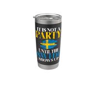 Non è un partito fino a quando lo svedese non si presenta in Svezia Bicchiere termico in acciaio inox doppia parete