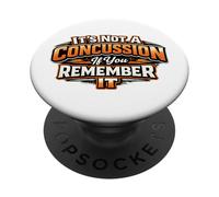 Non è una commozione cerebrale se te lo ricordi - Umorismo calcistico PopSockets PopGrip Adesivo