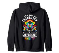 Non è Una disabilità, è un'autismo di abilità diversa Felpa con Cappuccio