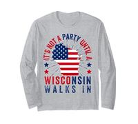 Non è una festa fino a quando una ragazza del Wisconsin non cammina nel Wisconsin Maglia a Manica