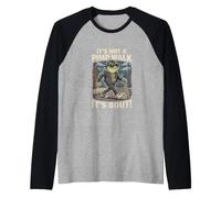 Non è Una Passeggiata da magnaccia, è Un Divertente Bastone da Passeggio a Forma di Rana per la Gotta Maglia con Maniche Raglan