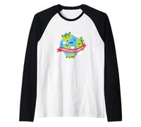 Non esiste un pianeta B Madre Terra Protezione dell'ambiente Maglia con Maniche Raglan