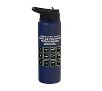 Non esiste una cosa come troppi germogli di microgreens Stainless Steel Insulated Water Bottle