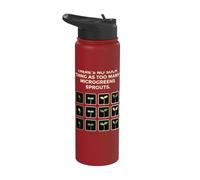 Non esiste una cosa come troppi germogli di microgreens Stainless Steel Insulated Water Bottle