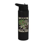 Non esiste una cosa come troppi germogli di microgreens Stainless Steel Insulated Water Bottle