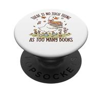 Non esiste una cosa come troppi libri Duck PopSockets PopGrip Adesivo