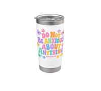 Non essere ansioso per nulla Versetto Biblico Salute mentale Bicchiere termico in acciaio inox doppia parete