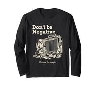 Non Essere Negativo Esponi la magia (Grafica analogica della Fotocamera) Maglia a Manica