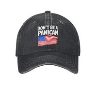 Non Essere Un panico Uomo Donna Berretto da Baseball Divertente Politico in Cotone Distressed Berretti Cappello Non Strutturato Morbido Snapback cap