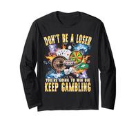 Non Essere Un perdente Divertente Bootleg Gioco D'Azzardo Poker Maglia a Manica