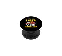 Non essere un perdente tenere gioco d'azzardo Casino Roulette PopSockets PopGrip Adesivo