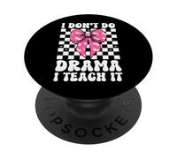 Non faccio drammi Gli insegno insegnante di teatro Teatro PopSockets PopGrip Adesivo