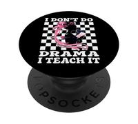 Non faccio drammi Gli insegno insegnante di teatro Teatro PopSockets PopGrip Adesivo