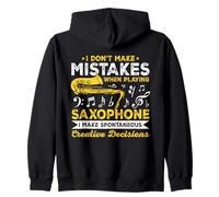 Non Faccio errori Quando Suono Il sassofonista Felpa con Cappuccio