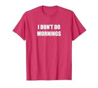 Non Faccio la Mattina Maglietta, Uomo, Rosso mélange, S