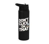 Non fare clic su quel ingegnere informatico di sicurezza informatica Stainless Steel Insulated Water Bottle