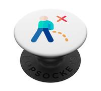 Non fare pipì non fare pipì qui PopSockets PopGrip Adesivo