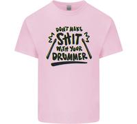 Non Fare Schifezze Con Il Tuo Batterista Maglietta Divertente Per Bambini