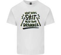 Non Fare Schifezze Con La T-Shirt Per Ragazzi E Ragazze Del Tuo Batterista