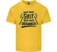 Non Fare Schifezze Con La T-Shirt Per Ragazzi E Ragazze Del Tuo Batterista