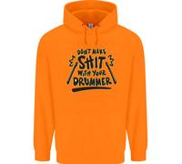 Non Fare Schifezze Con Tuo Figlio Batterista Felpa Per Bambini