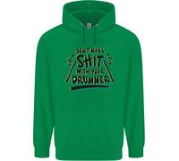 Non Fare Schifezze Con Tuo Figlio Batterista Felpa Per Bambini